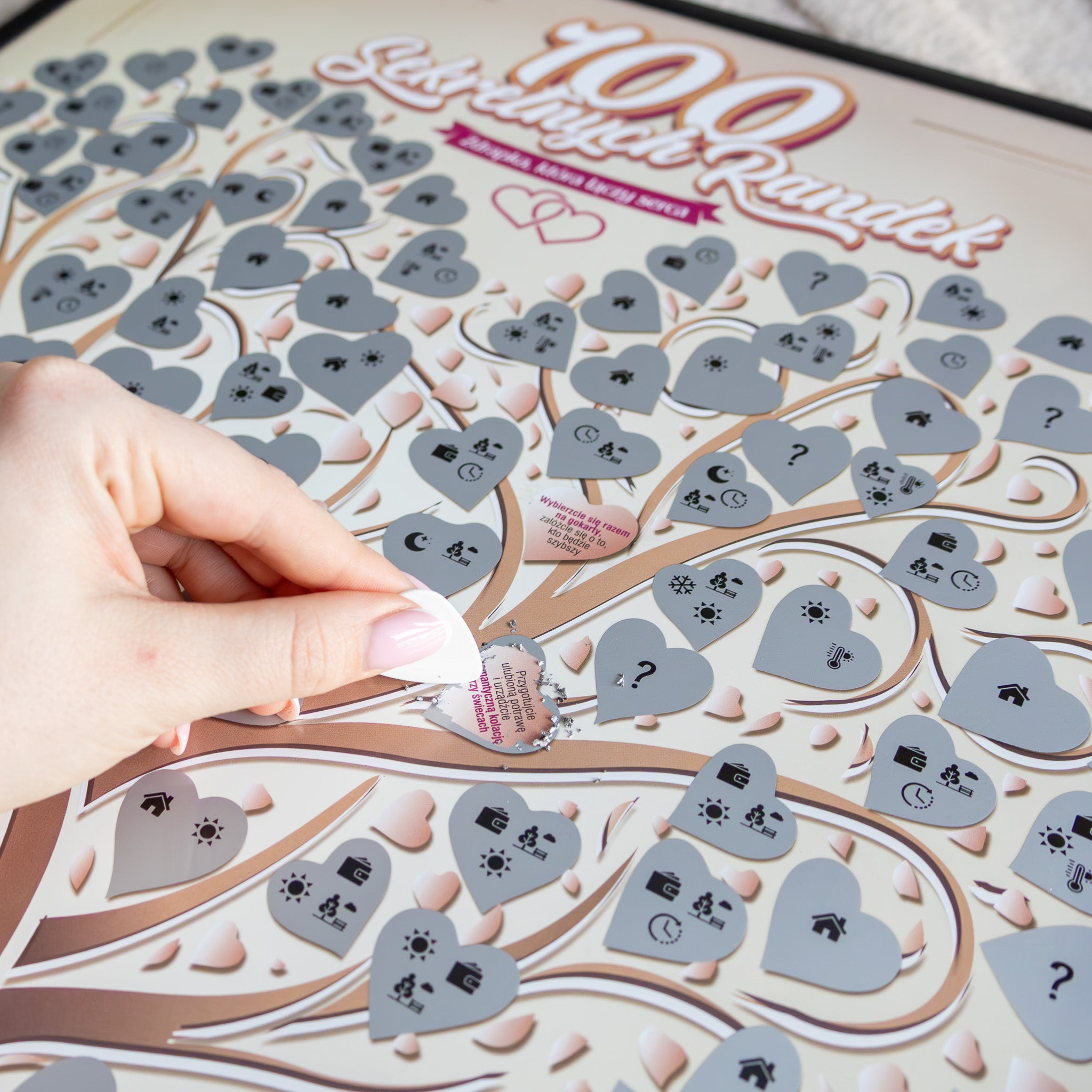 Plakat Zdrapka dla Par - 100 Sekretnych Randek