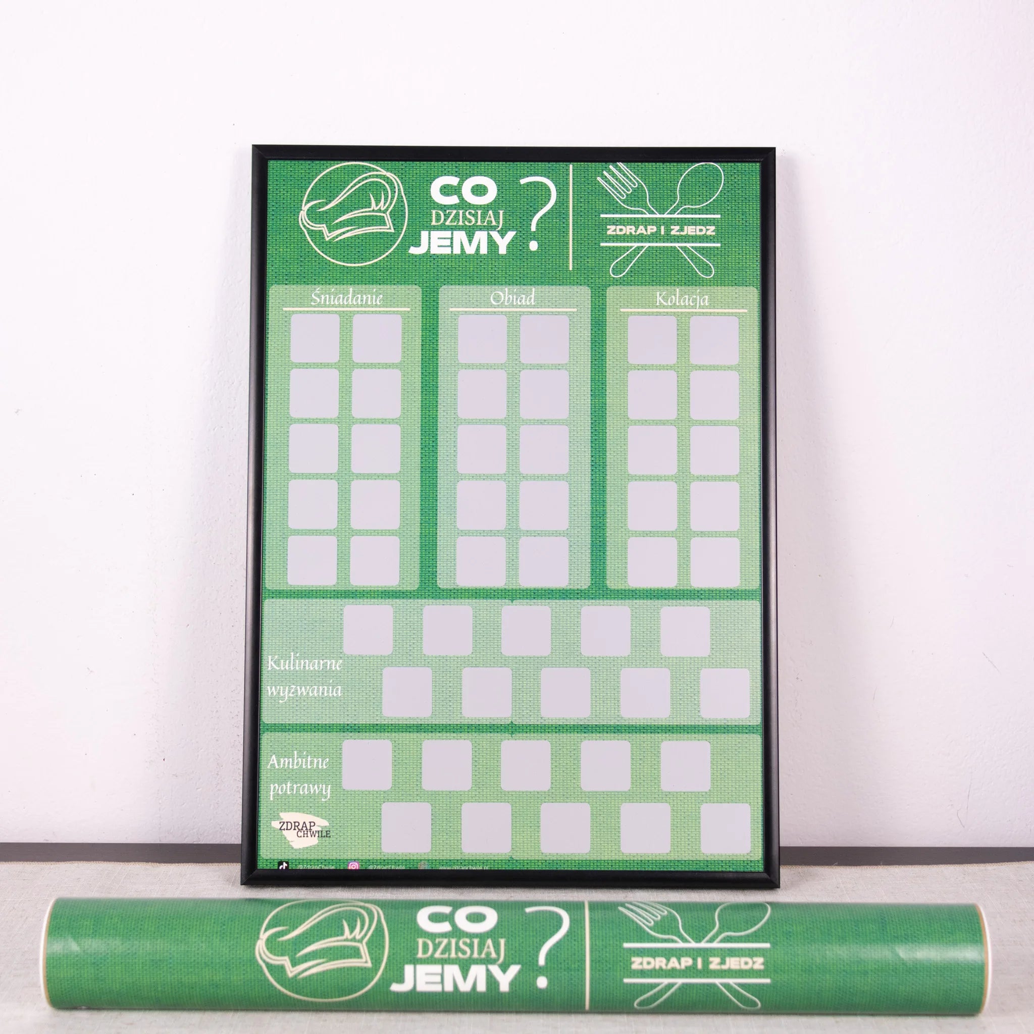 Plakat Zdrapka Kulinarny - "Co dzisiaj jemy?"