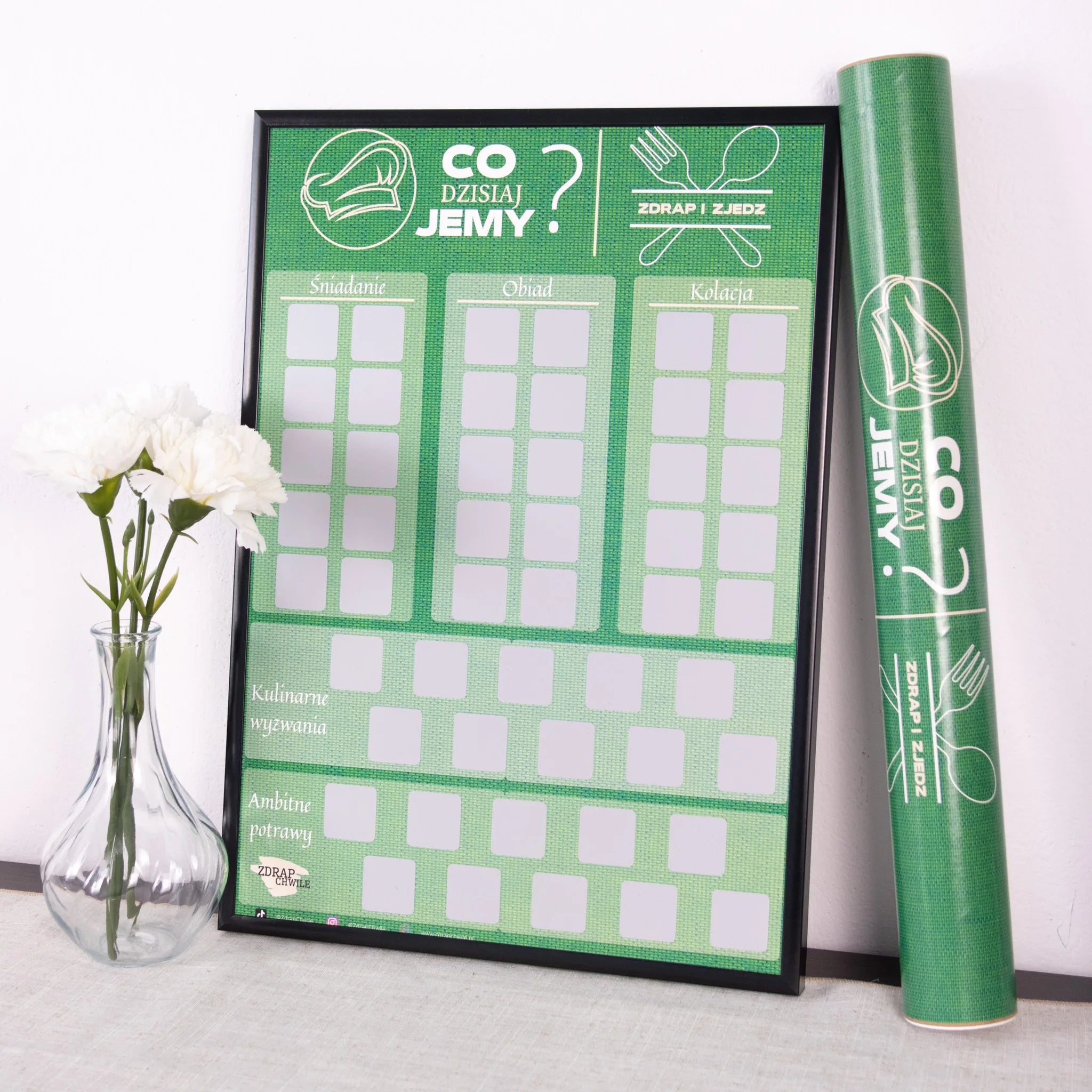 Plakat Zdrapka Kulinarny - "Co dzisiaj jemy?"