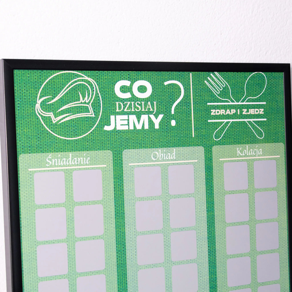 Plakat Zdrapka Kulinarny - "Co dzisiaj jemy?"