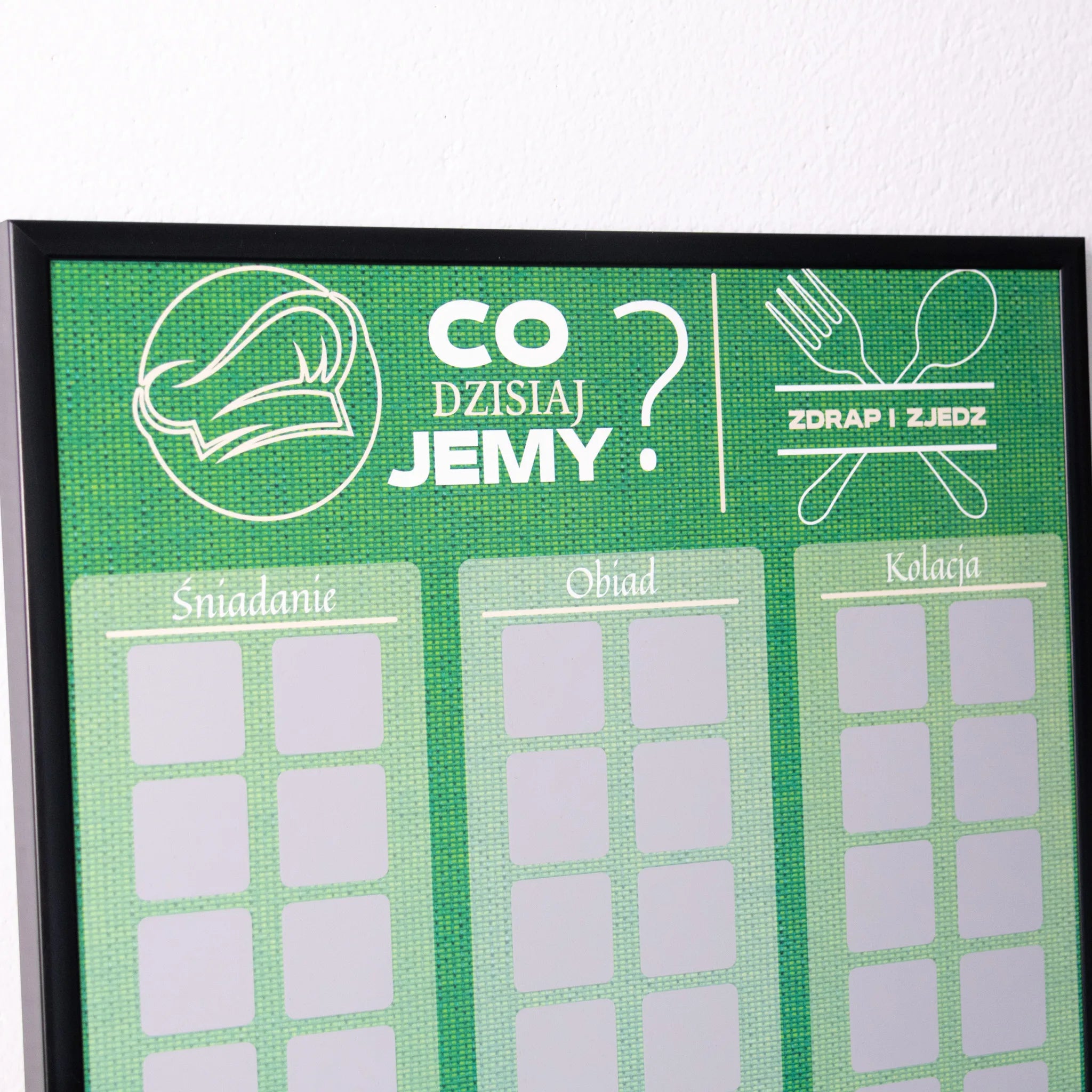 Plakat Zdrapka Kulinarny - "Co dzisiaj jemy?"