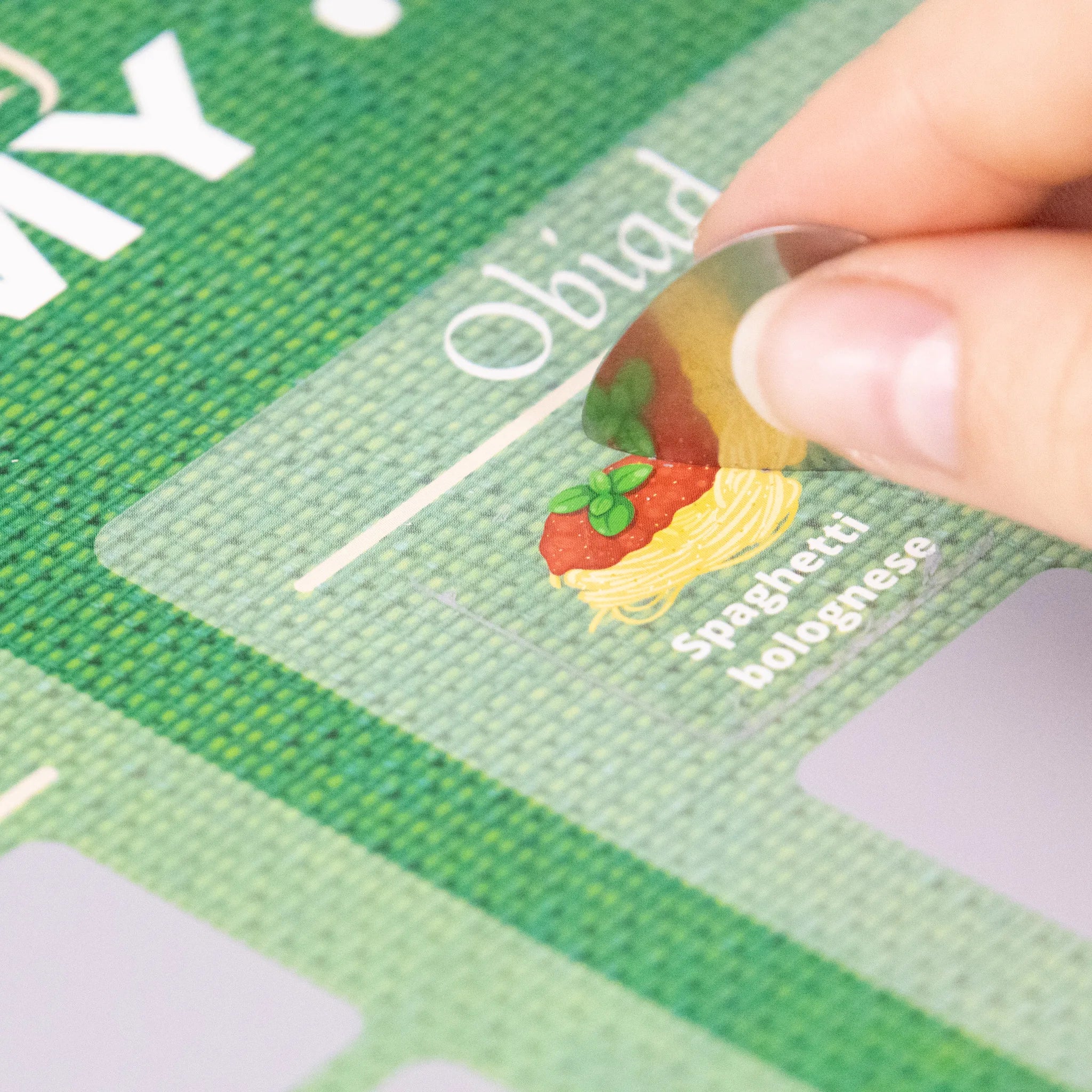 Plakat Zdrapka Kulinarny - "Co dzisiaj jemy?"