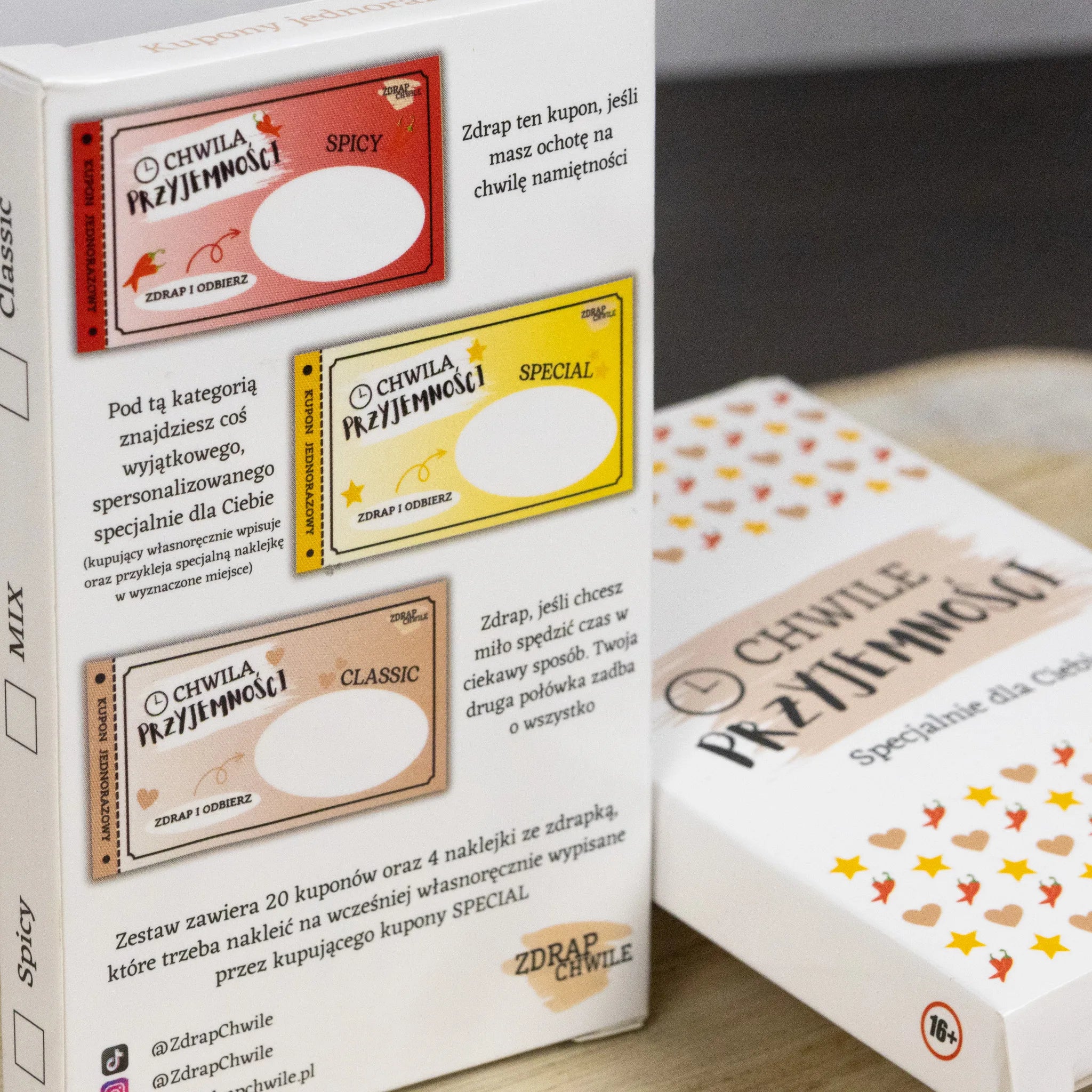 Kupony Miłości - Chwile Przyjemności (personalizacja) 20 szt.