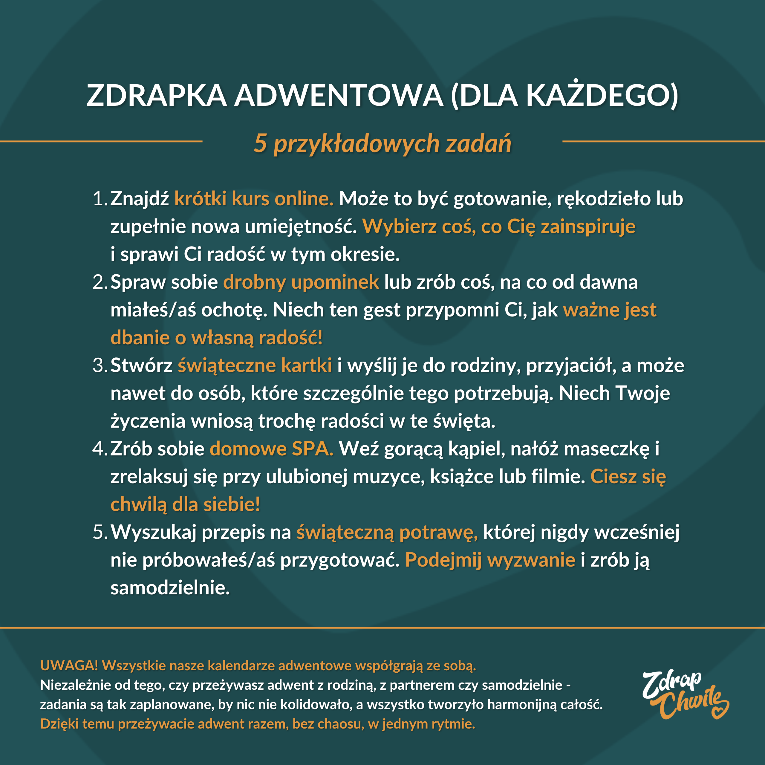 Zdrapka Adwentowa - Adwentowe Chwile