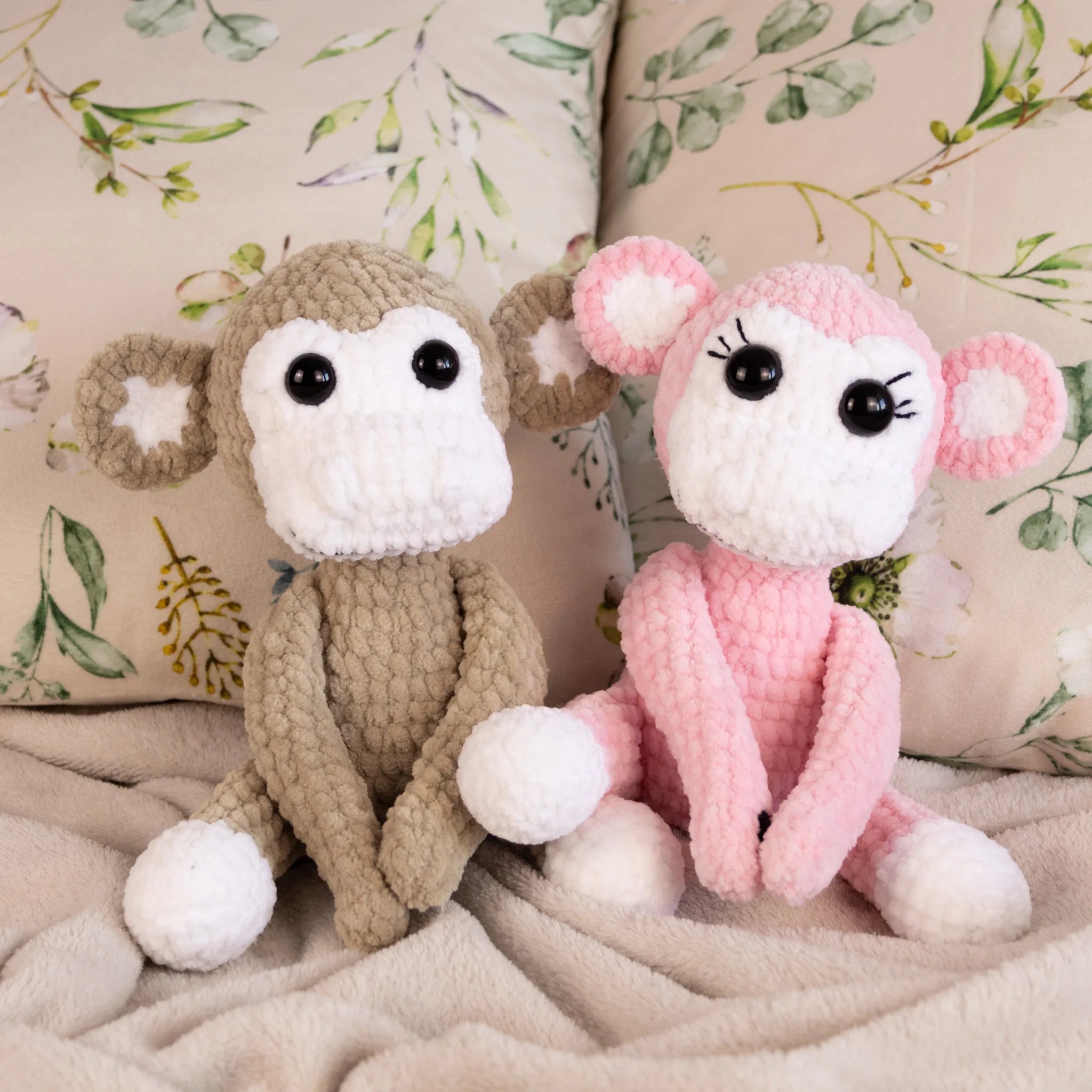 Zakochane Małpki dla Par (rękodzieło)