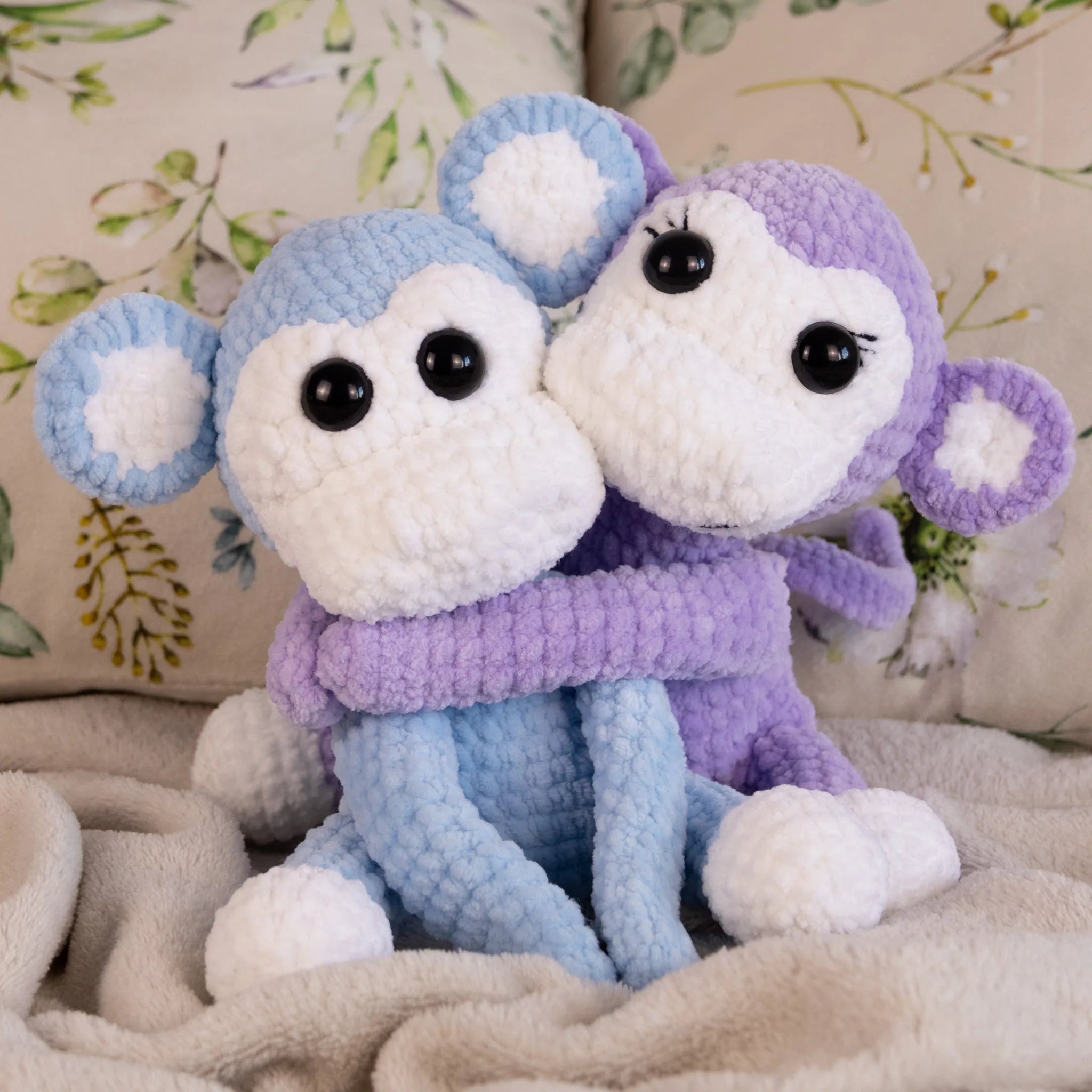 Zakochane Małpki dla Par (rękodzieło)