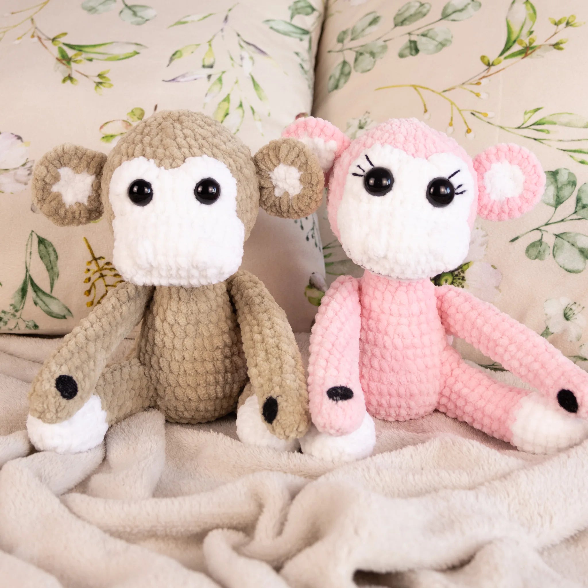 Zakochane Małpki dla Par (rękodzieło)