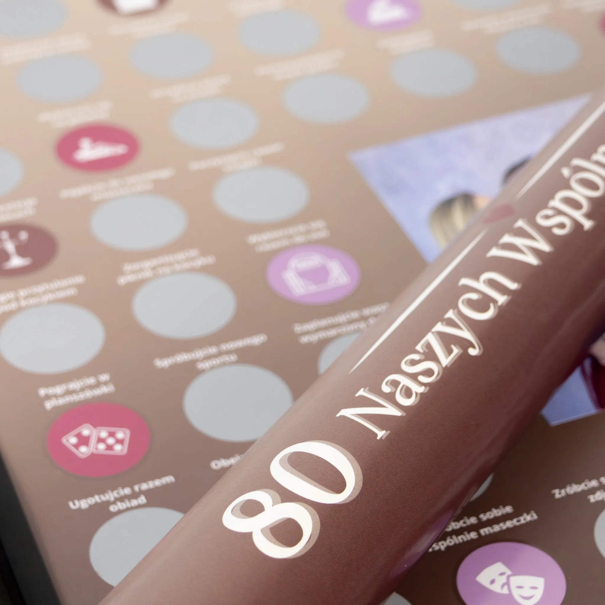 Plakat Zdrapka Dla Par - 80 Naszych Wspólnych Chwil