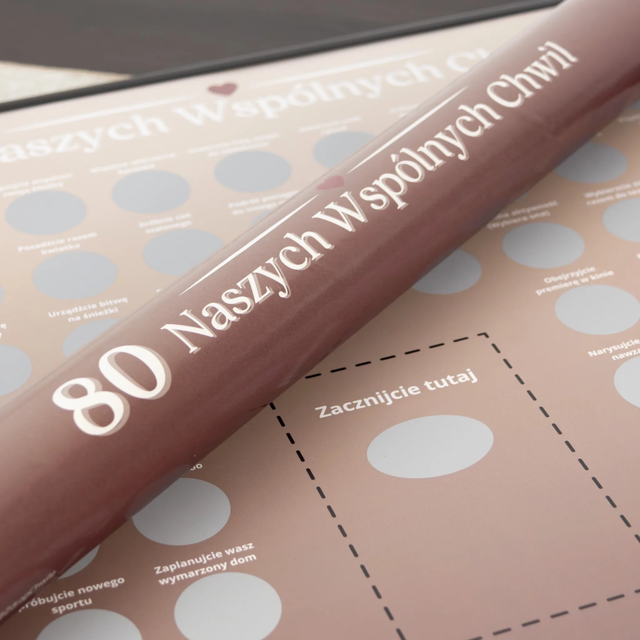 Plakat Zdrapka Dla Par - 80 Naszych Wspólnych Chwil