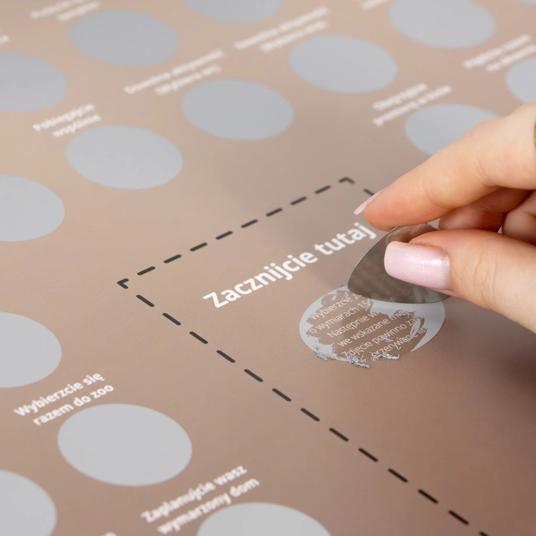 Plakat Zdrapka Dla Par - 80 Naszych Wspólnych Chwil