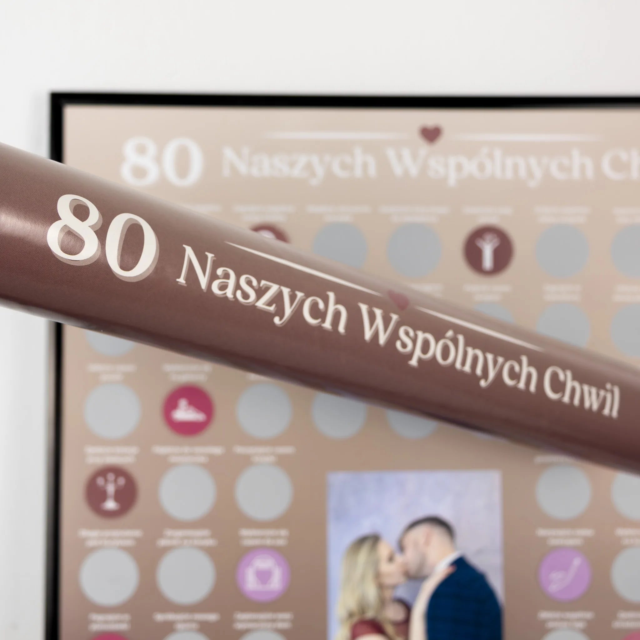 Plakat Zdrapka Dla Par - 80 Naszych Wspólnych Chwil