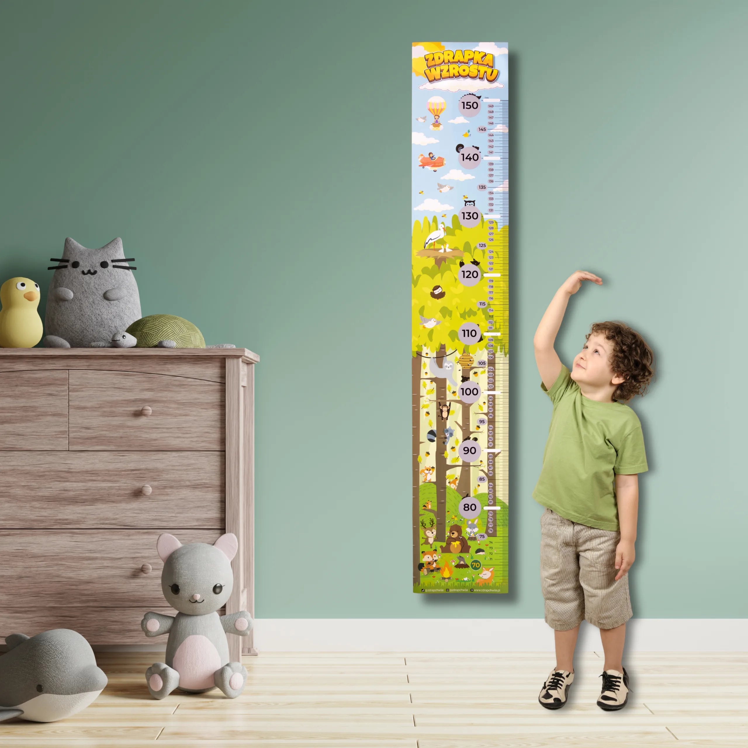 Miarka Wzrostu Dla Dzieci - Zdrapka Wzrostu