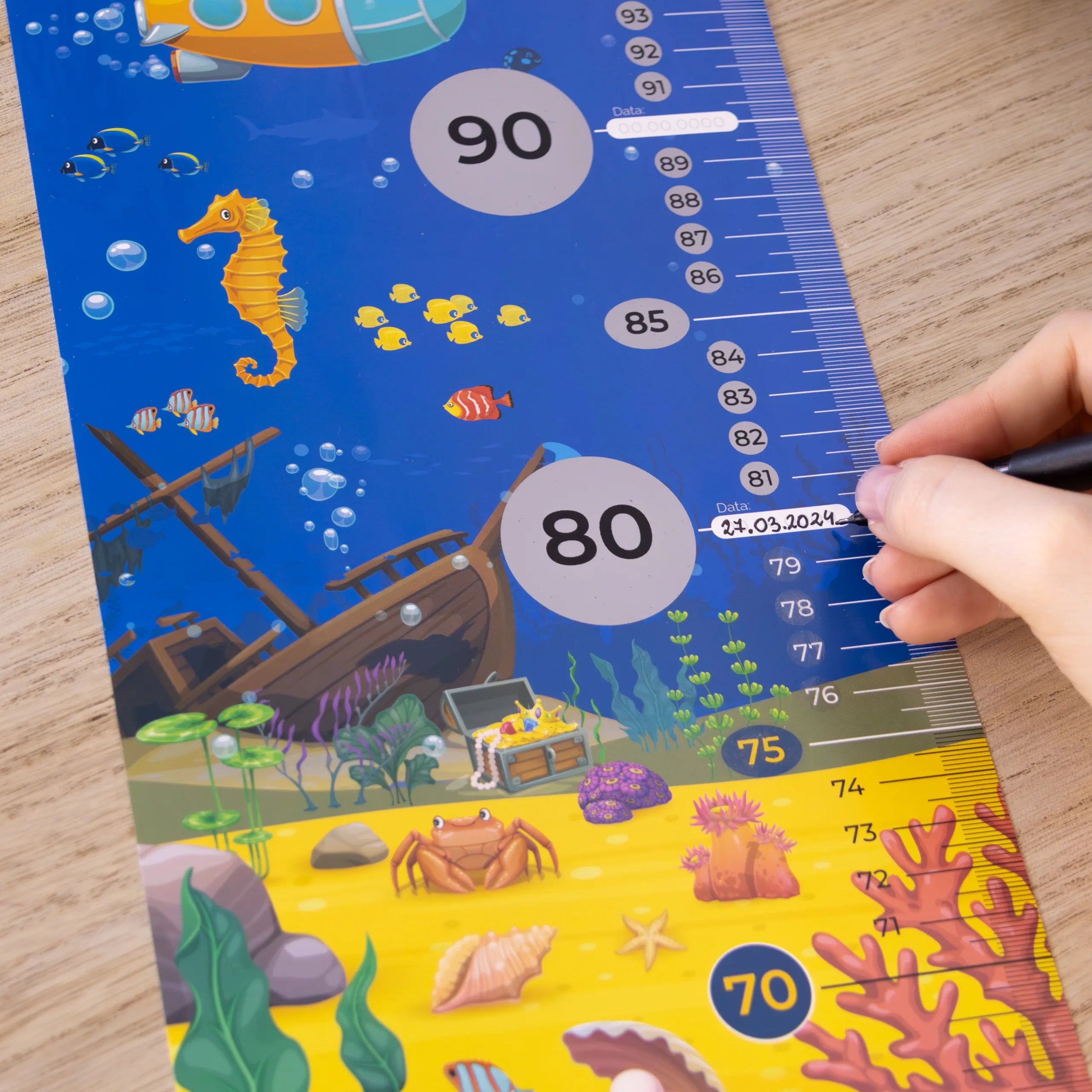 Miarka Wzrostu Dla Dzieci - Zdrapka Wzrostu