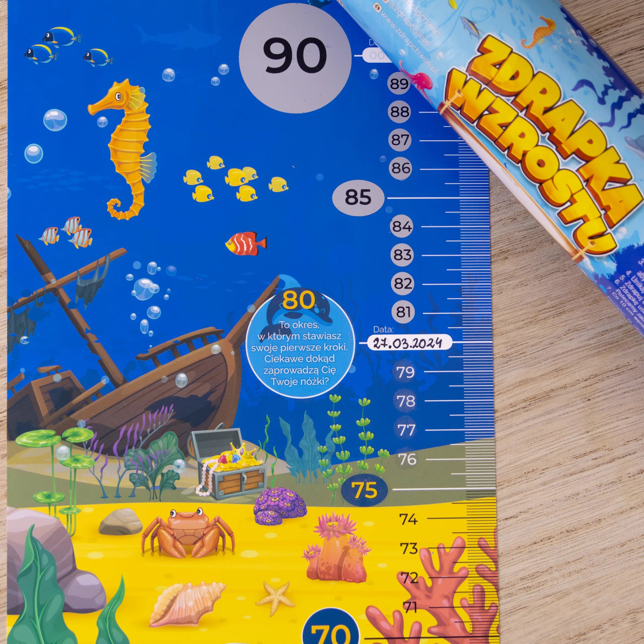 Miarka Wzrostu Dla Dzieci - Zdrapka Wzrostu