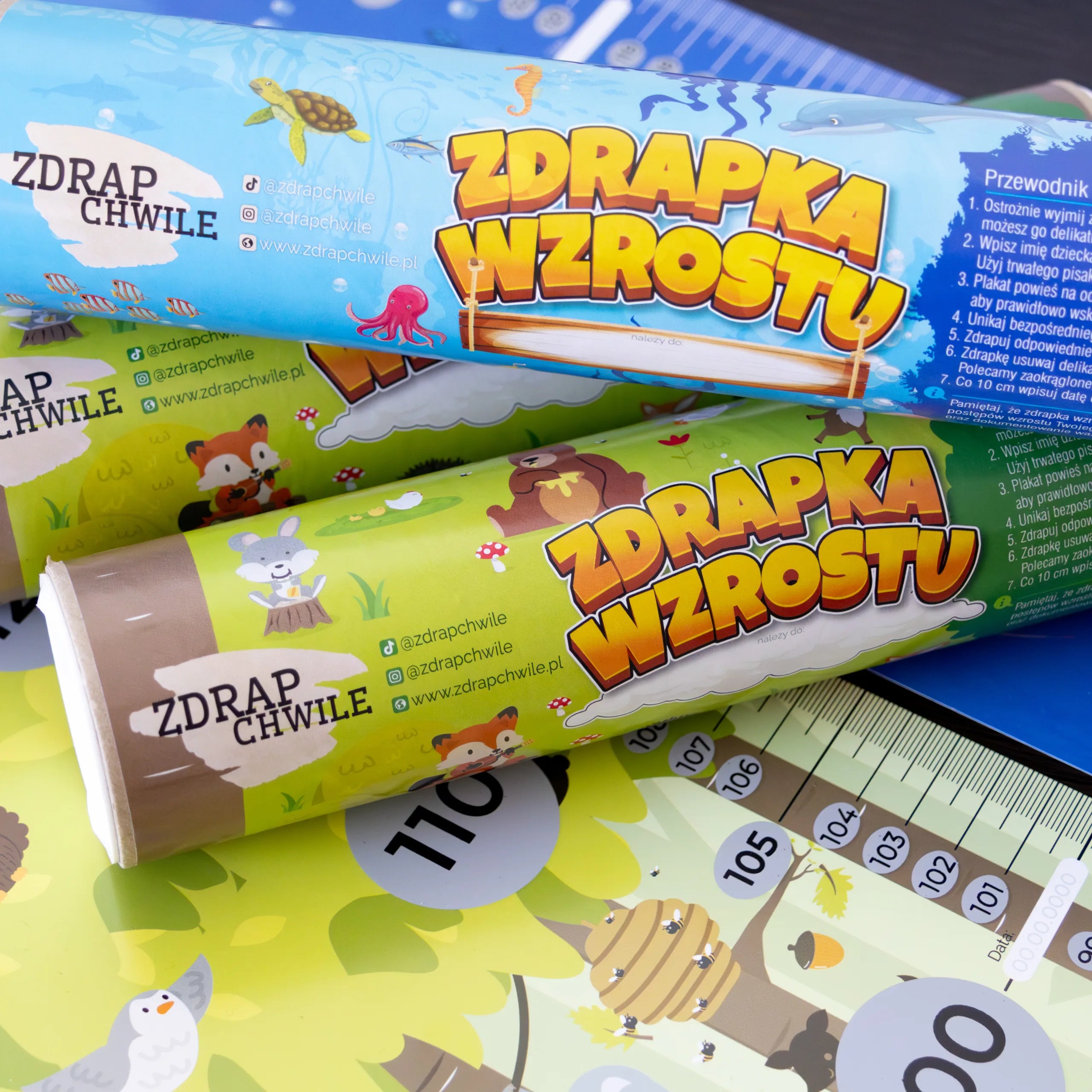 Miarka Wzrostu Dla Dzieci - Zdrapka Wzrostu