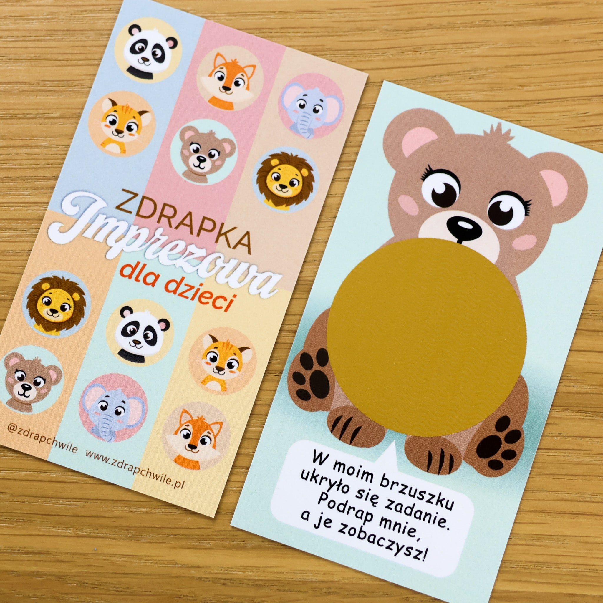 Zdrapki Imprezowe dla Dzieci (30 szt.)