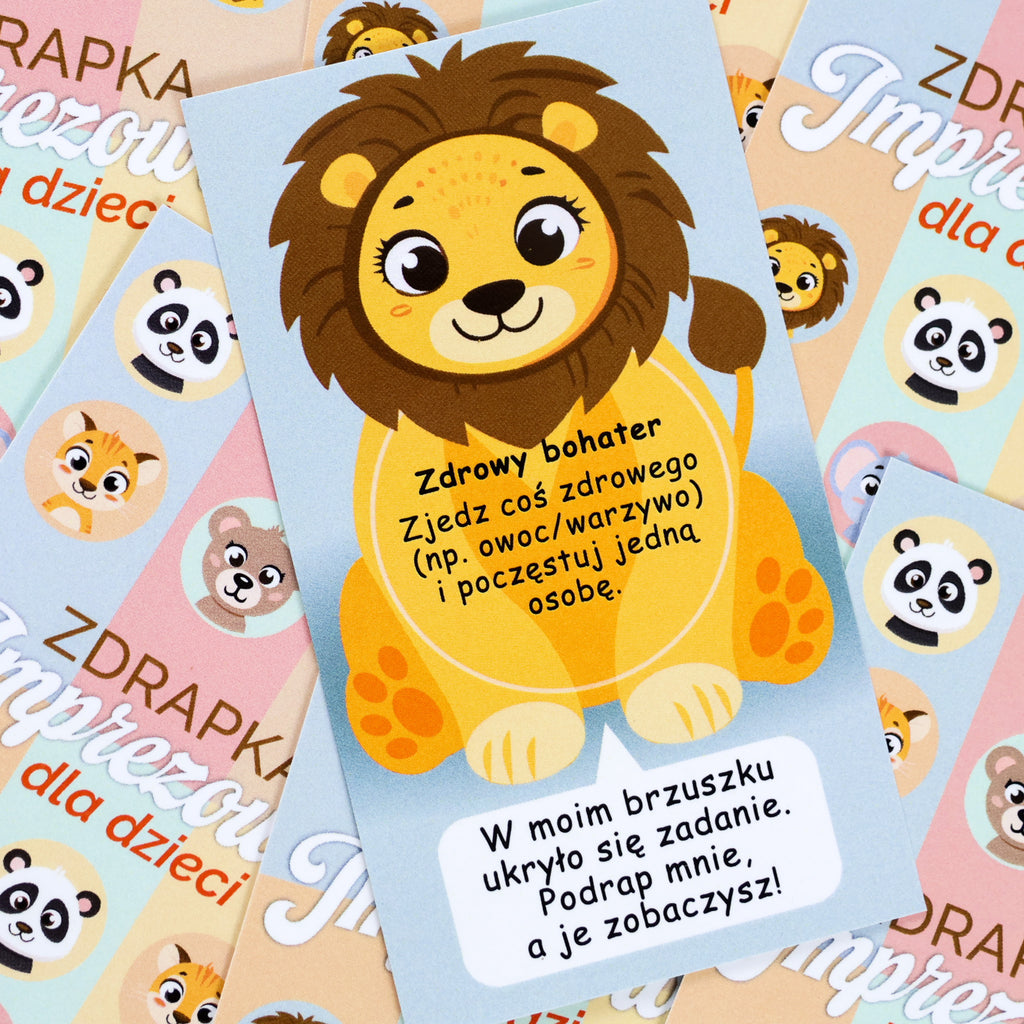 Zdrapki Imprezowe dla Dzieci