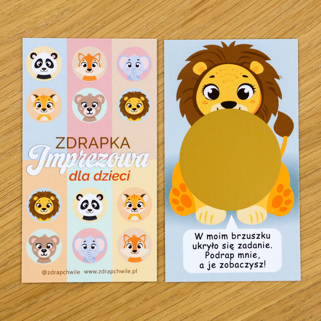 Zdrapki Imprezowe dla Dzieci