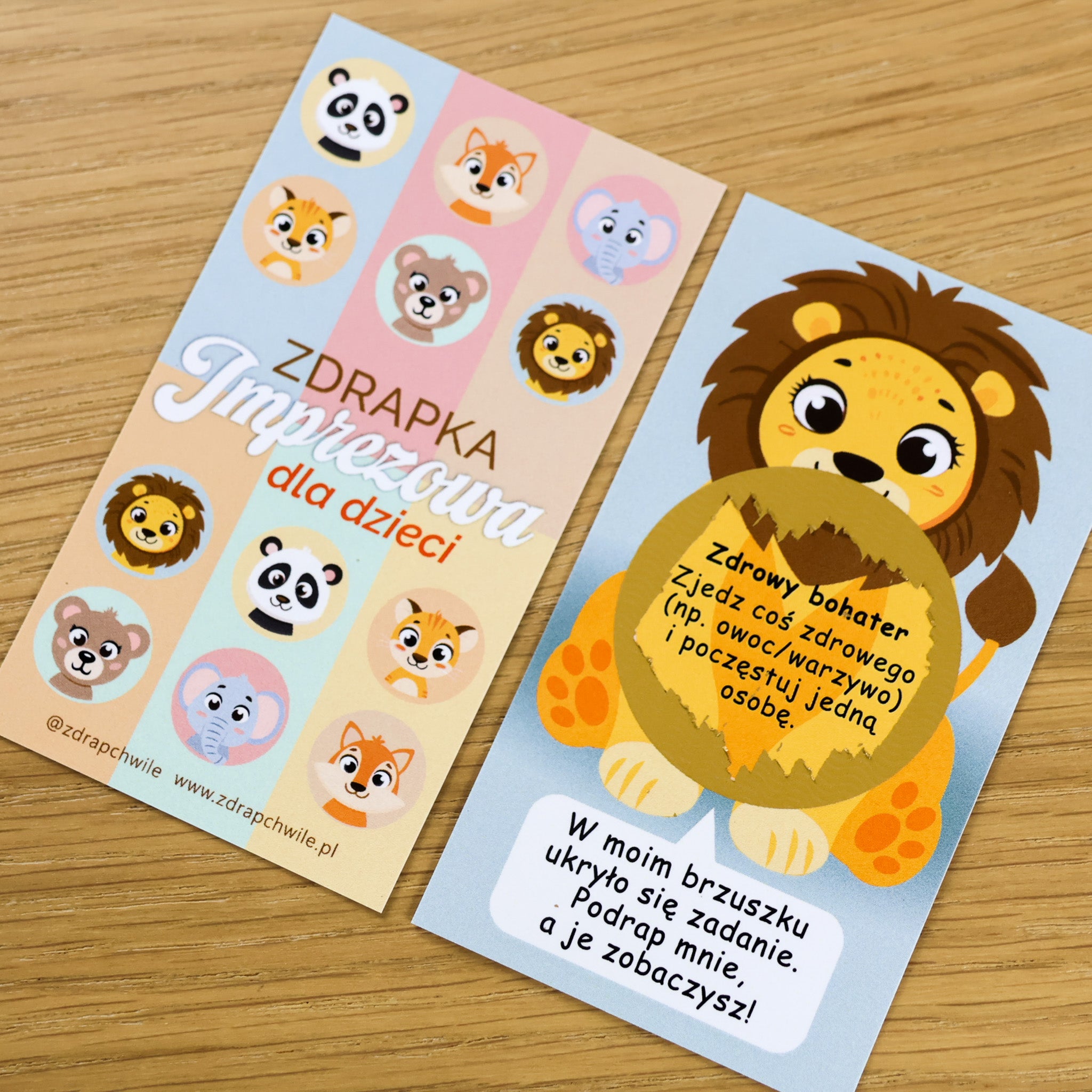 Zdrapki Imprezowe dla Dzieci (30 szt.)