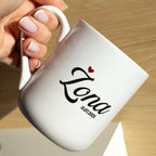 Zestaw kubków Mąż i Żona z datą ślubu – personalizowane kubki 330 ml