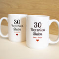 Zestaw personalizowanych kubków na rocznicę ślubu 440 ml – imiona+data