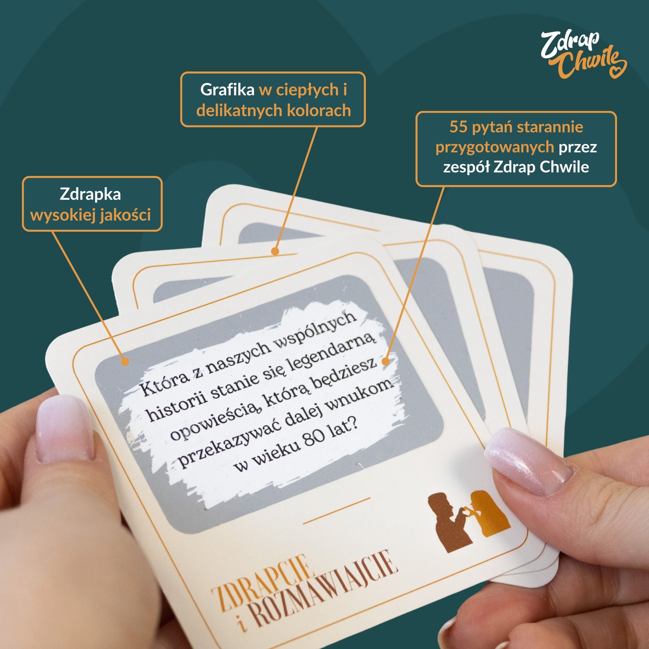 Chwile Rozmowy - Karty z pytaniami dla Par