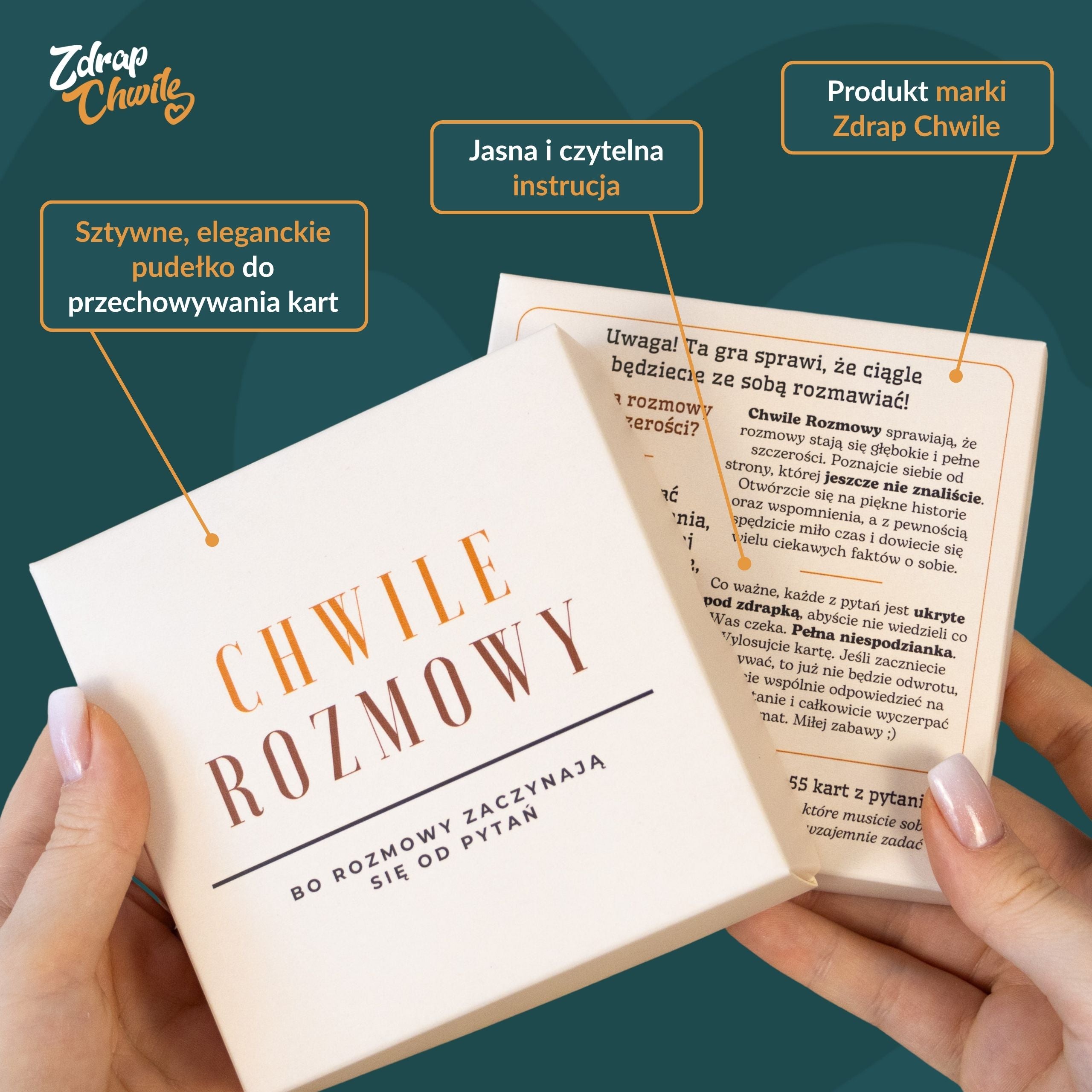 Chwile Rozmowy - Karty z pytaniami dla Par