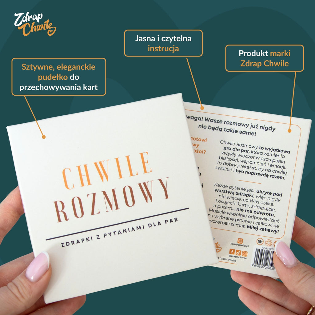 Chwile Rozmowy - Karty z pytaniami dla Par