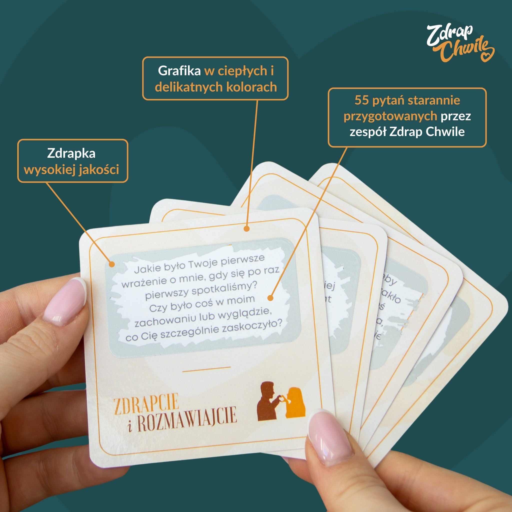 Chwile Rozmowy - Karty z pytaniami dla Par