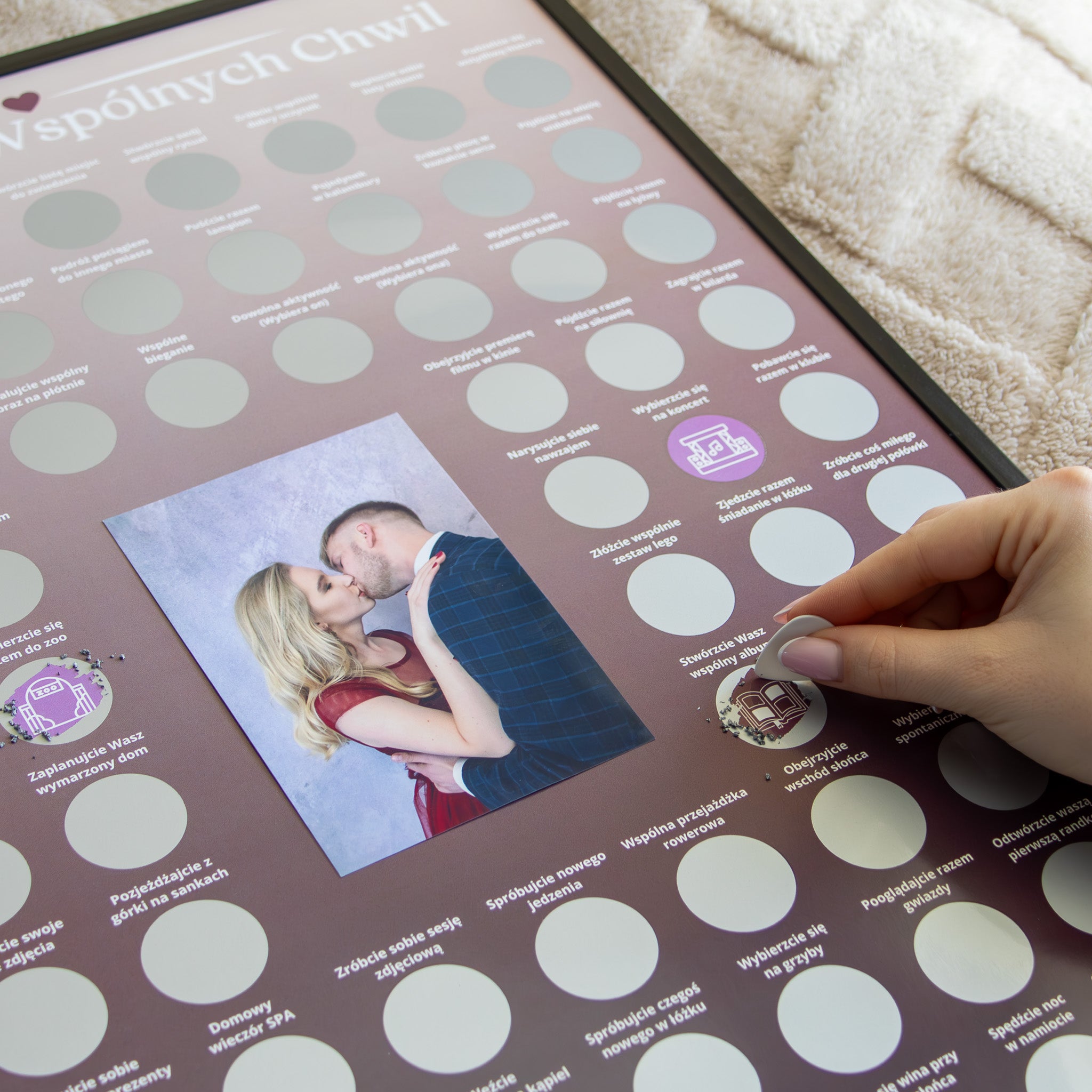 Plakat Zdrapka Dla Par - 80 Naszych Wspólnych Chwil