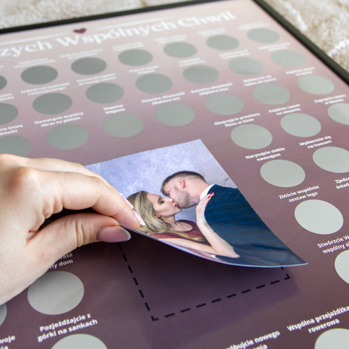 Plakat Zdrapka Dla Par - 80 Naszych Wspólnych Chwil