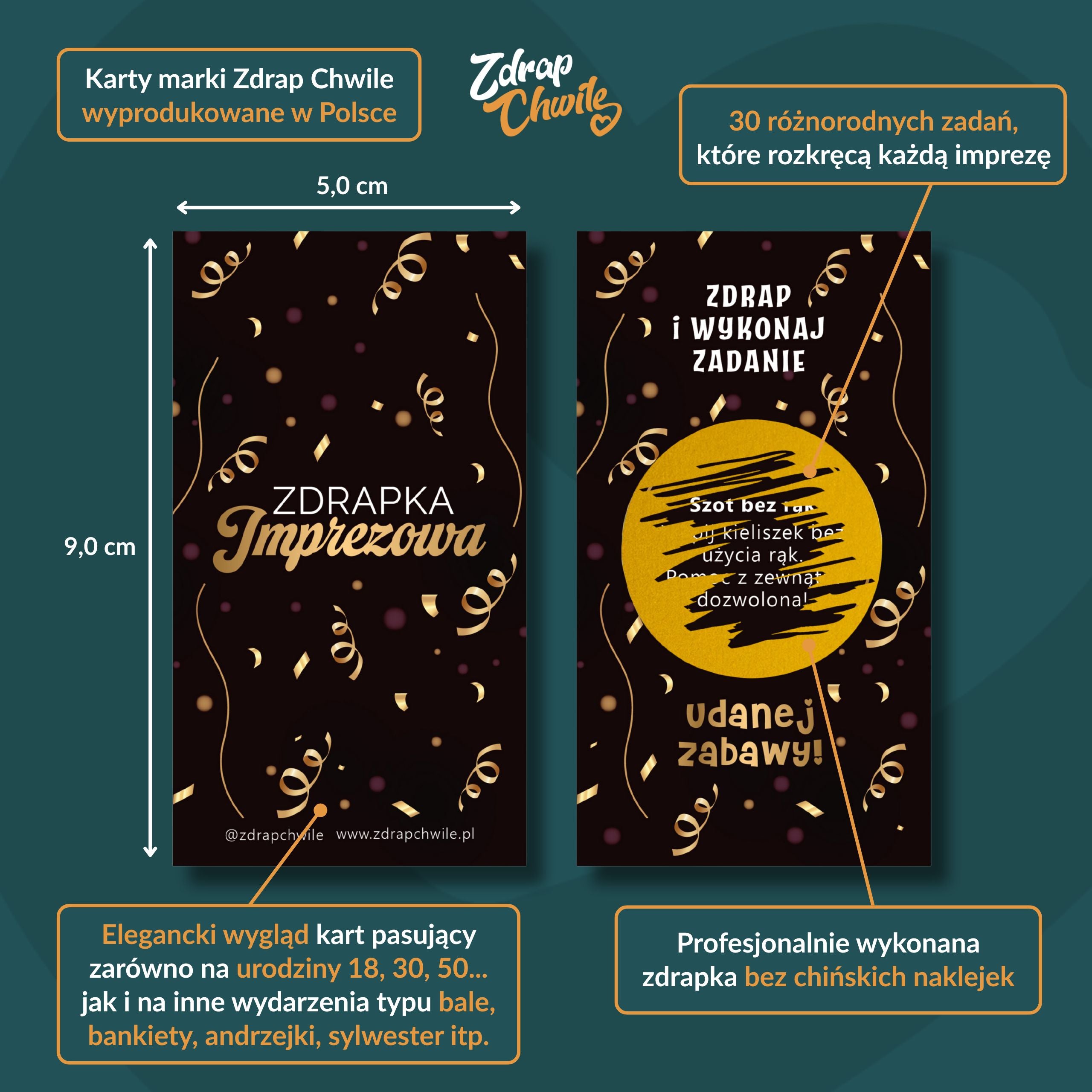 Zdrapki Imprezowe dla Dorosłych