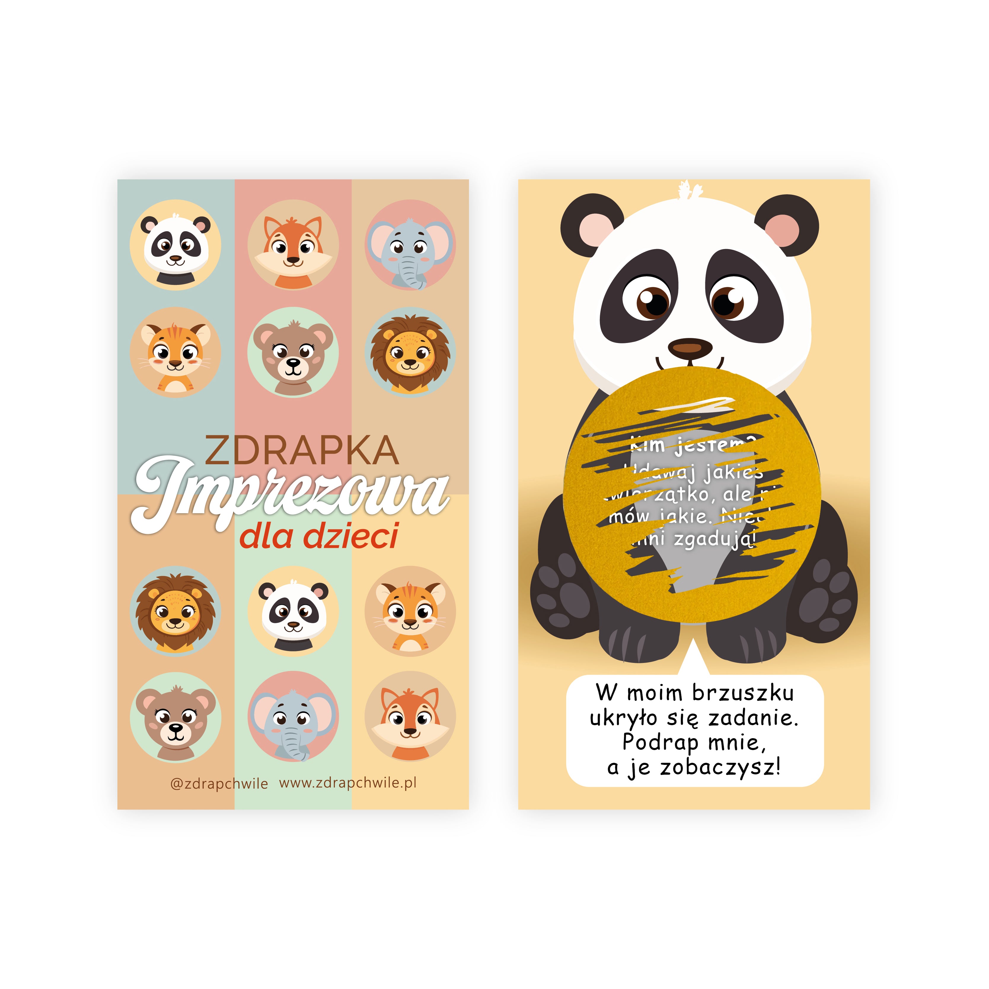 Zdrapki Imprezowe dla Dzieci