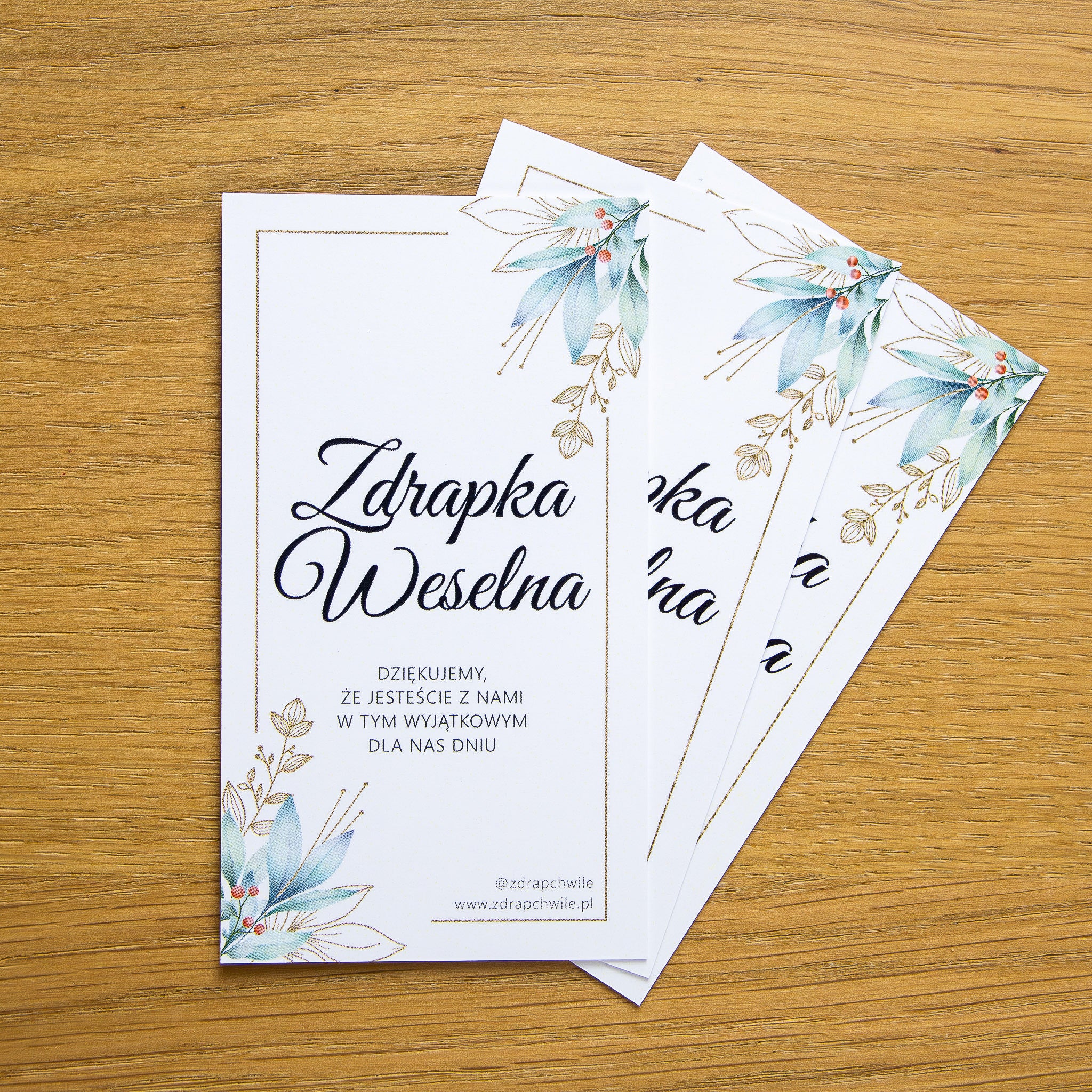 Zdrapki Weselne - Zadania dla Gości Weselnych (GAŁĄZKI)