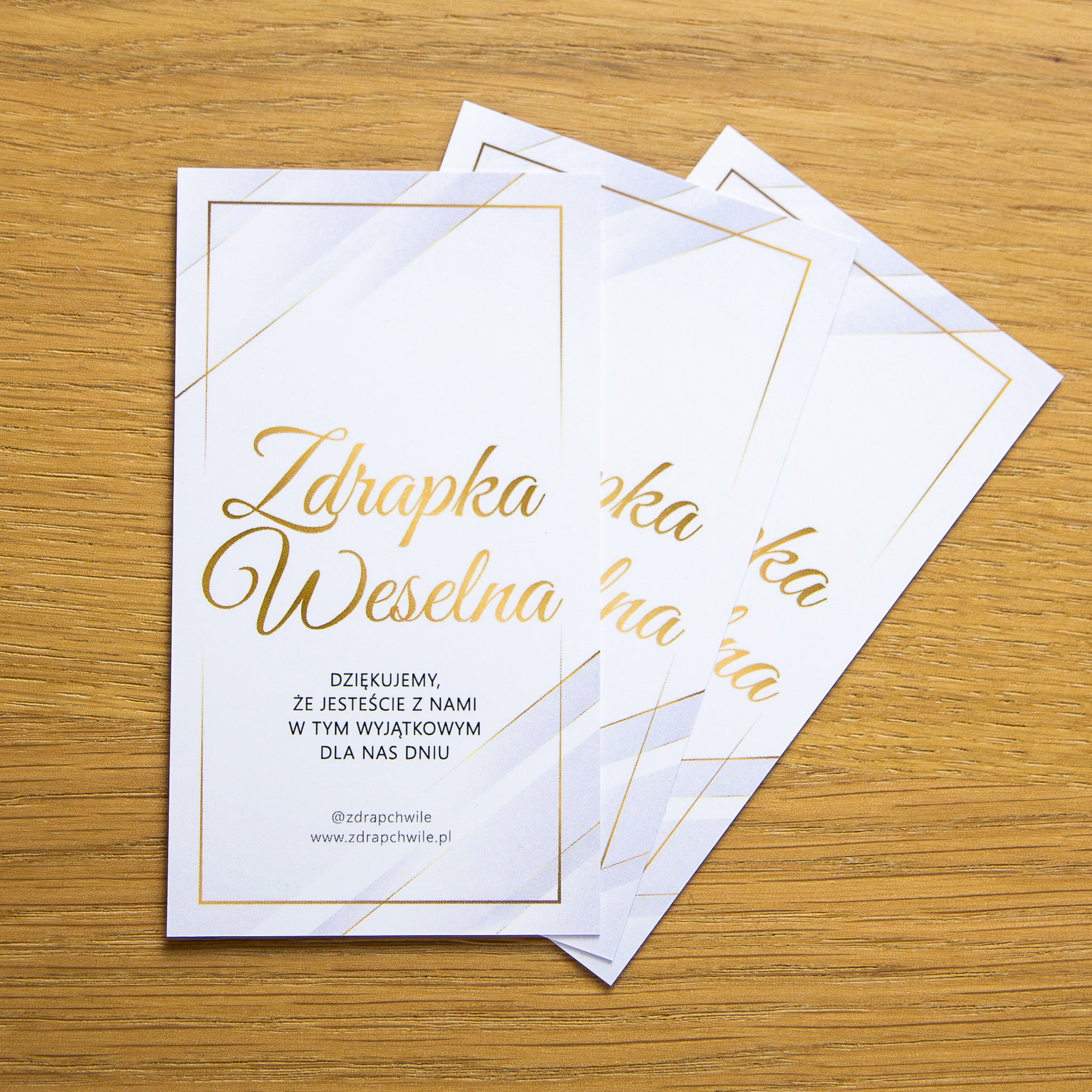 Zdrapki Weselne - Zadania dla Gości Weselnych (GLAMOUR)