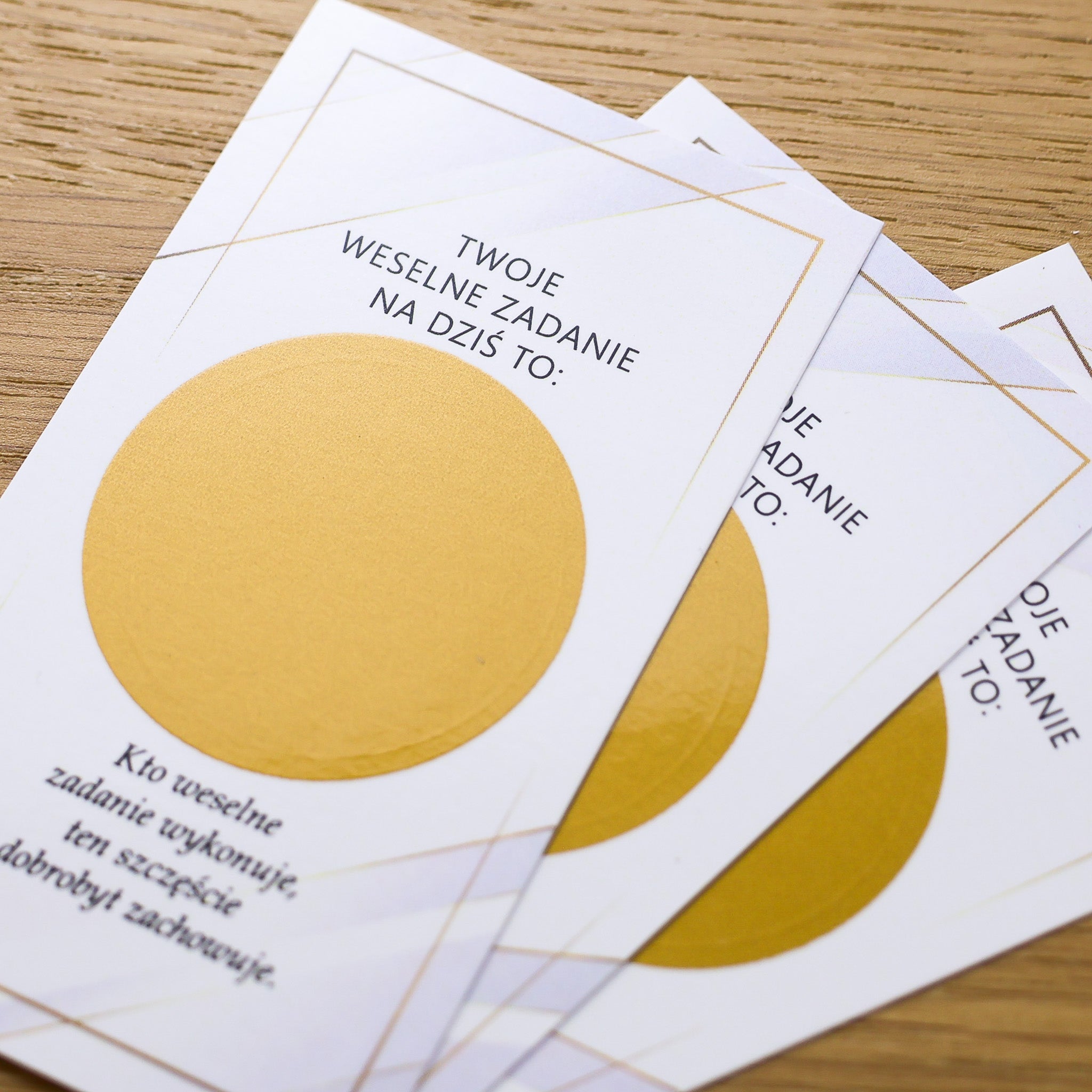 Zdrapki Weselne - Zadania dla Gości Weselnych (GLAMOUR)