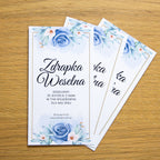 Zdrapki Weselne - Zadania dla Gości Weselnych (NIEBIESKA RÓŻA)