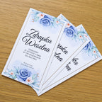 Zdrapki Weselne - Zadania dla Gości Weselnych (NIEBIESKA RÓŻA)