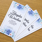 Zdrapki Weselne - Zadania dla Gości Weselnych (NIEBIESKA RÓŻA)