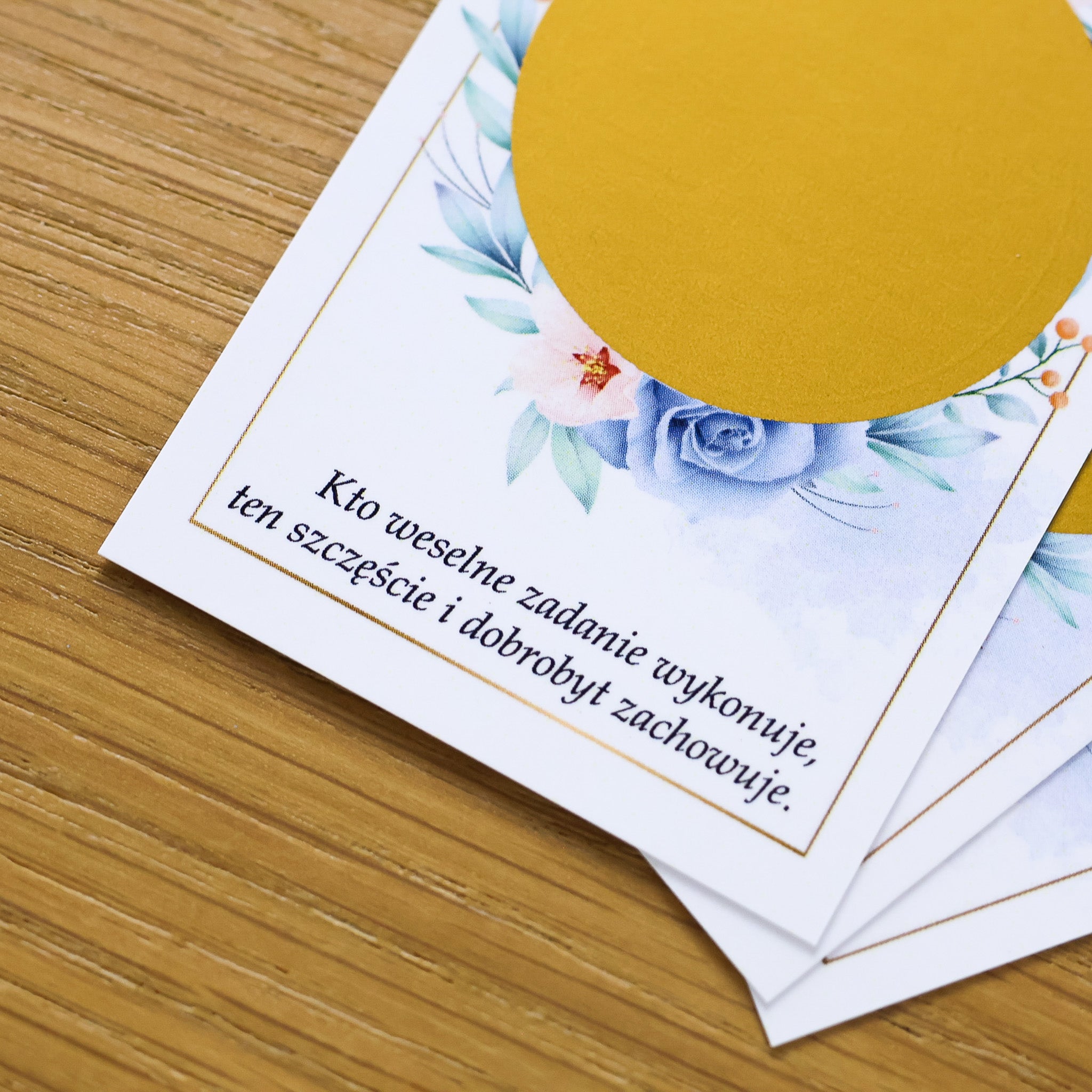 Zdrapki Weselne - Zadania dla Gości Weselnych (NIEBIESKA RÓŻA)