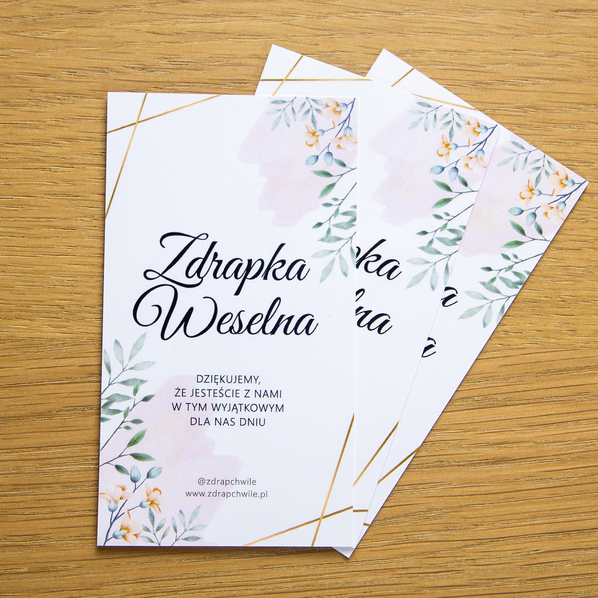 Zdrapki Weselne - Zadania dla Gości Weselnych (PASTELE)