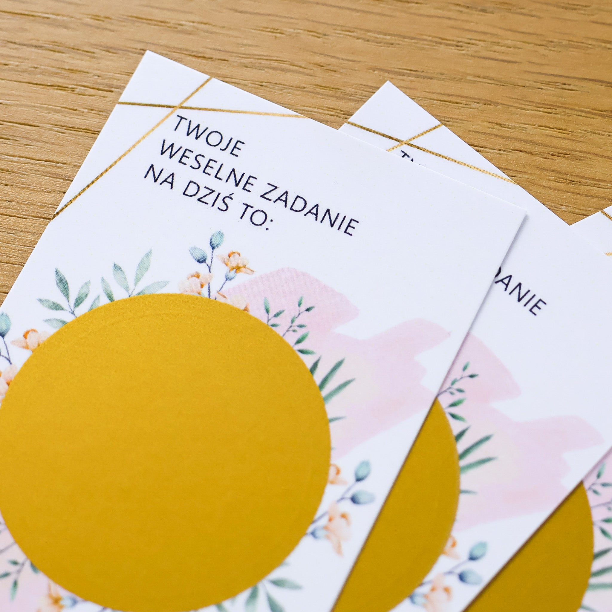 Zdrapki Weselne - Zadania dla Gości Weselnych (PASTELE)