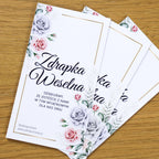 Zdrapki Weselne - Zadania dla Gości Weselnych (RÓŻE)