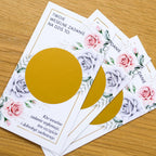 Zdrapki Weselne - Zadania dla Gości Weselnych (RÓŻE)