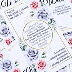 Zdrapki Weselne - Zadania dla Gości Weselnych (RÓŻE)